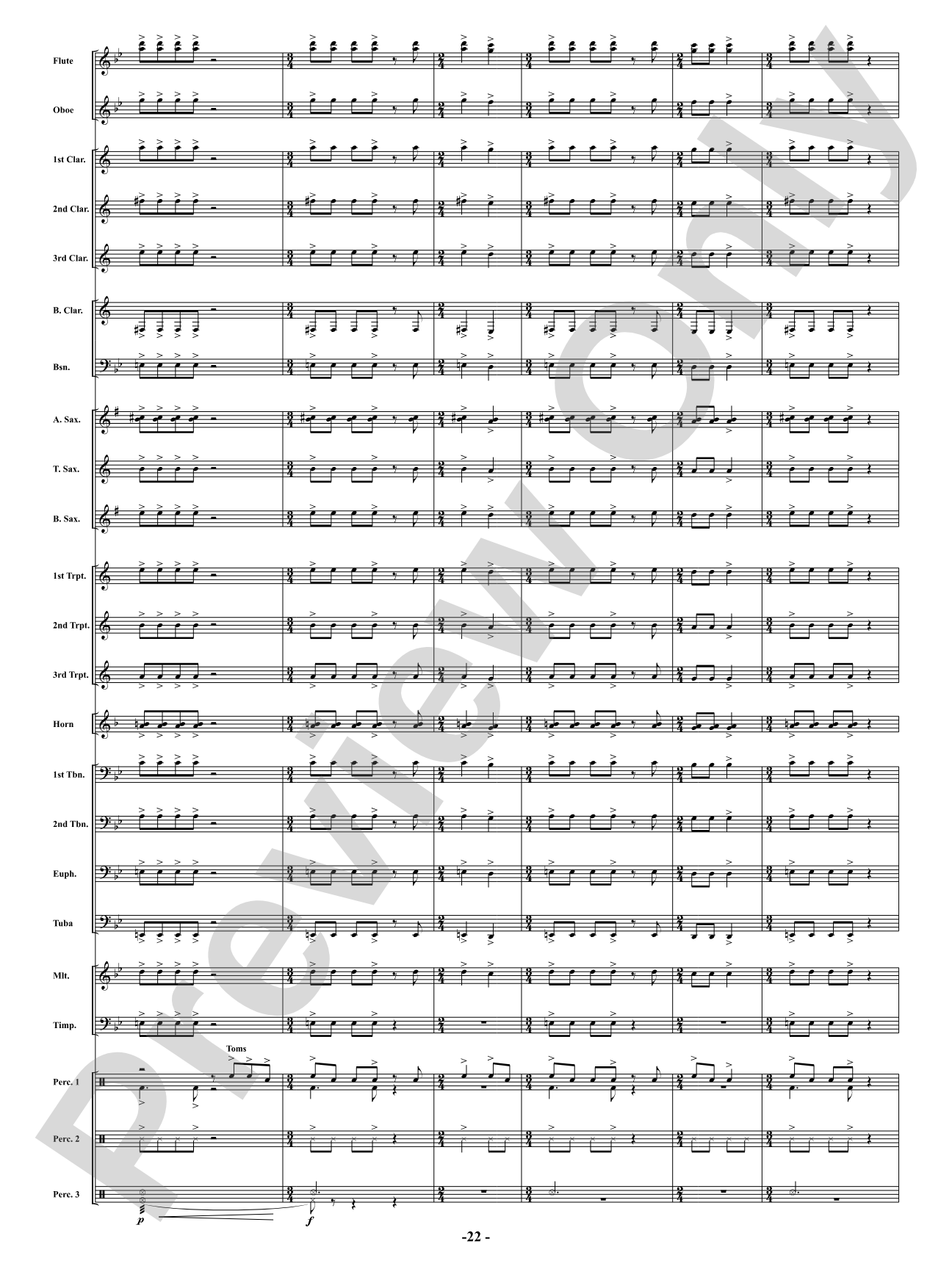 Full Throttle: Concert Band Conductor Score & Parts