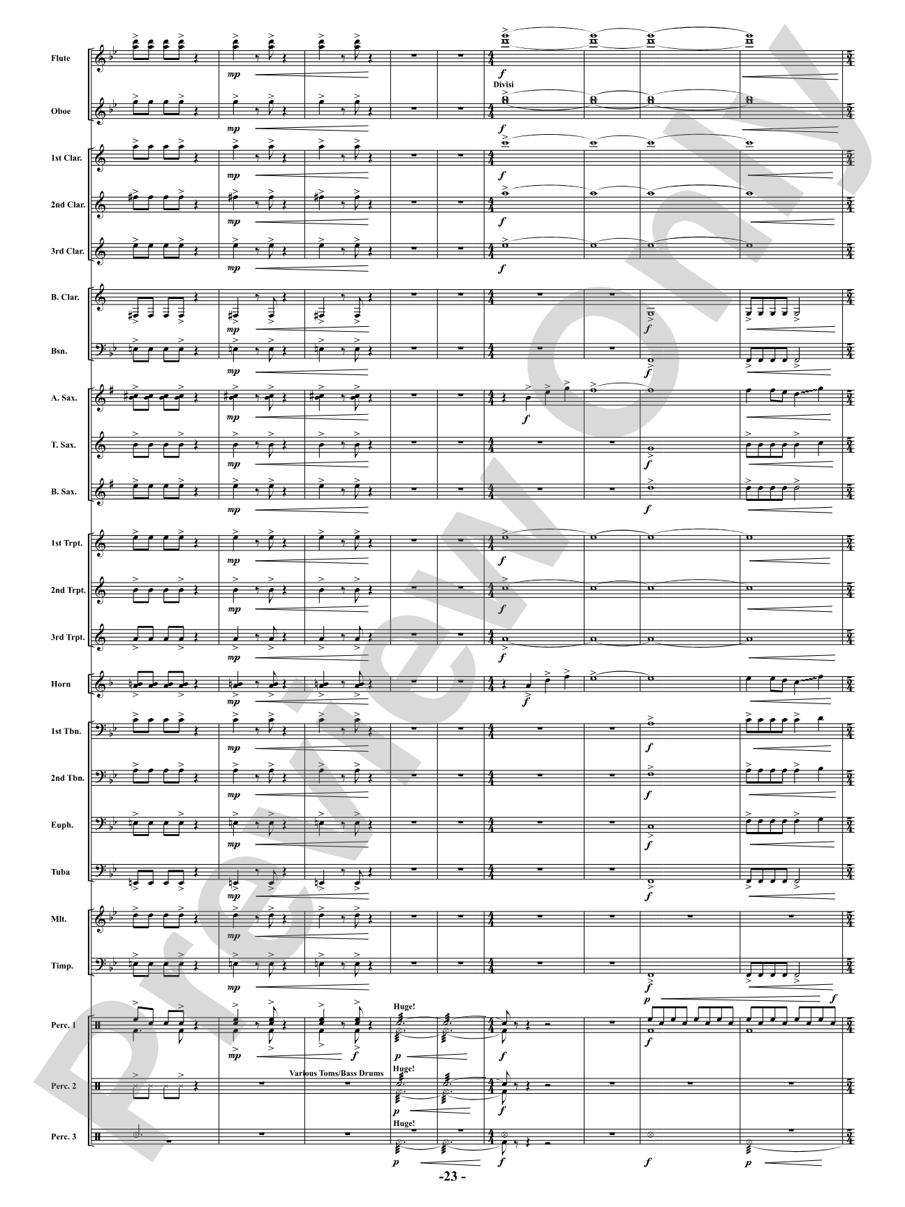 Full Throttle: Concert Band Conductor Score & Parts