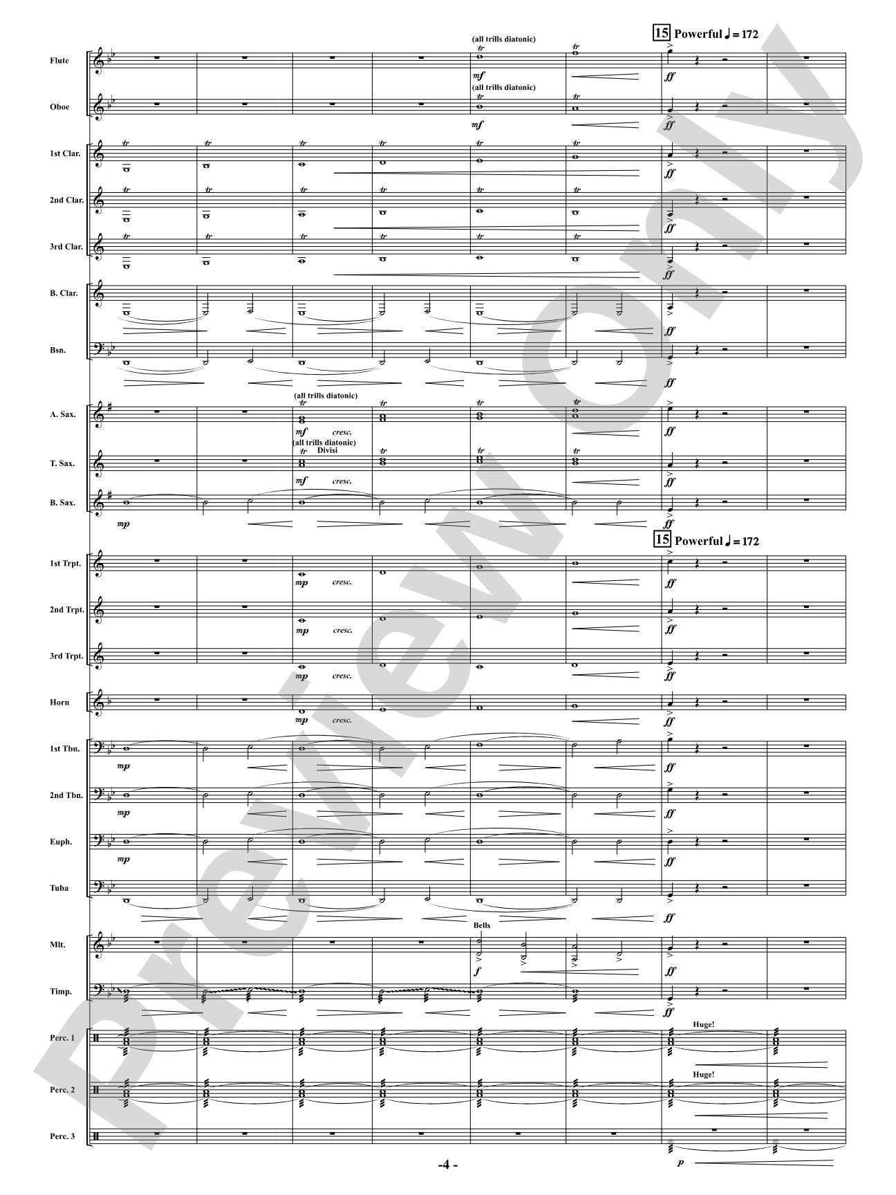 Full Throttle: Concert Band Conductor Score & Parts