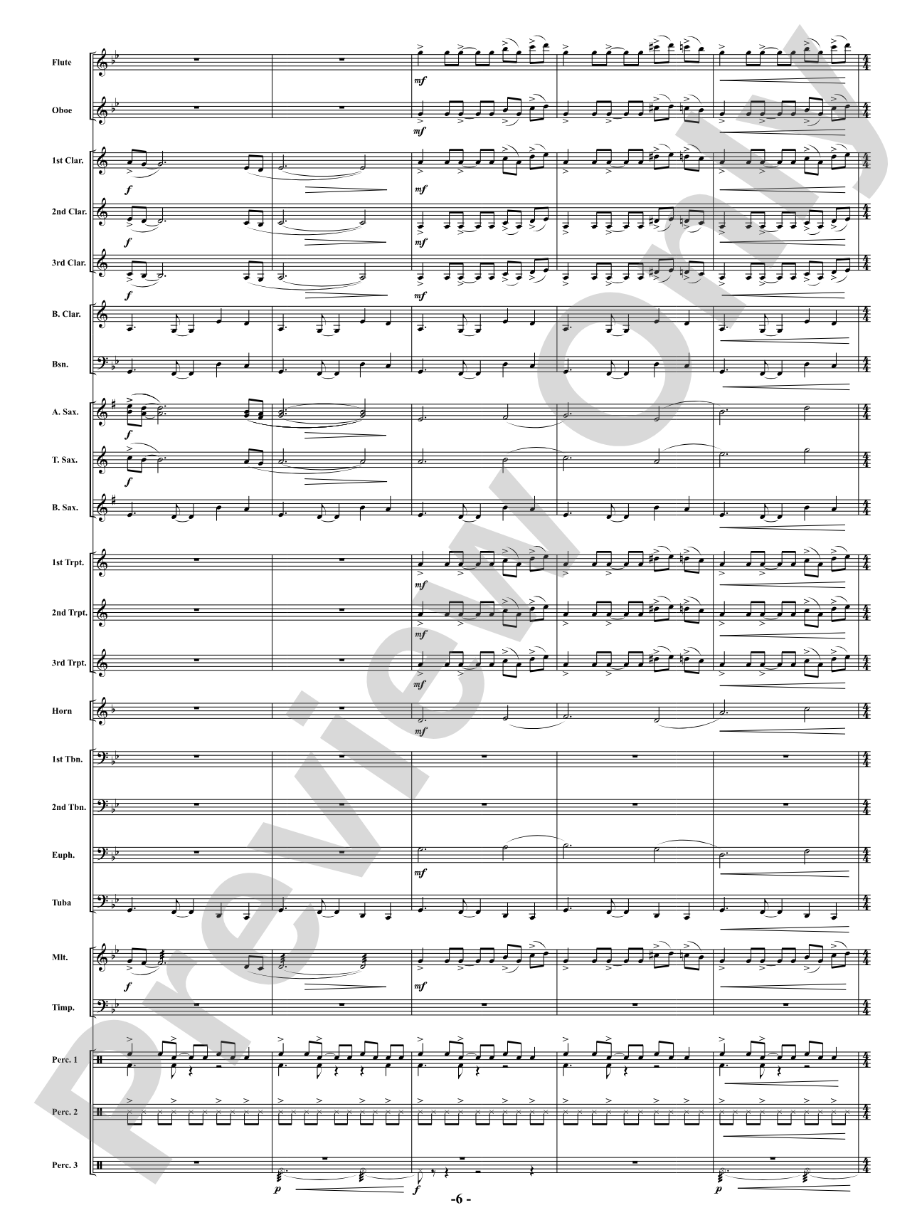 Full Throttle: Concert Band Conductor Score & Parts