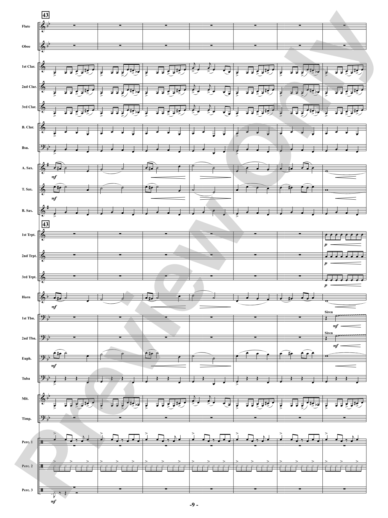 Full Throttle: Concert Band Conductor Score & Parts