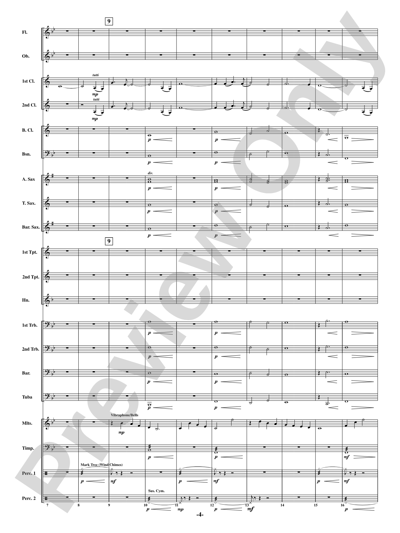 Blue: Concert Band Conductor Score & Parts