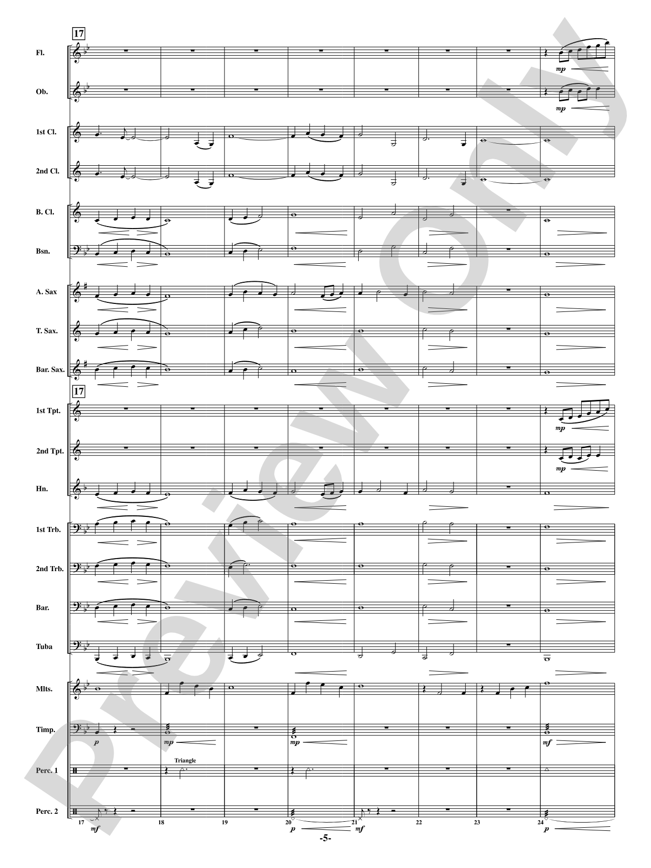 Blue: Concert Band Conductor Score & Parts