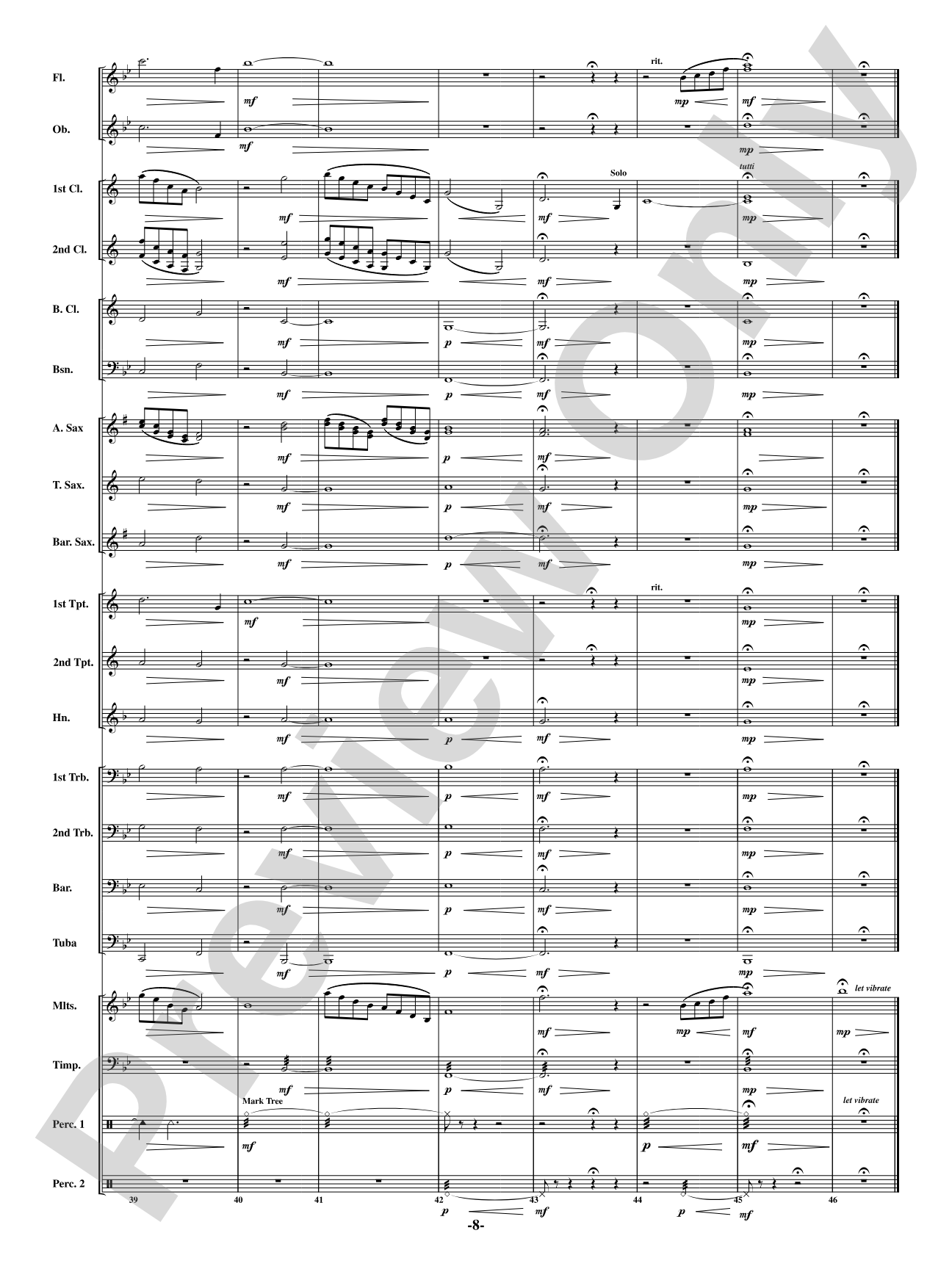 Blue: Concert Band Conductor Score & Parts
