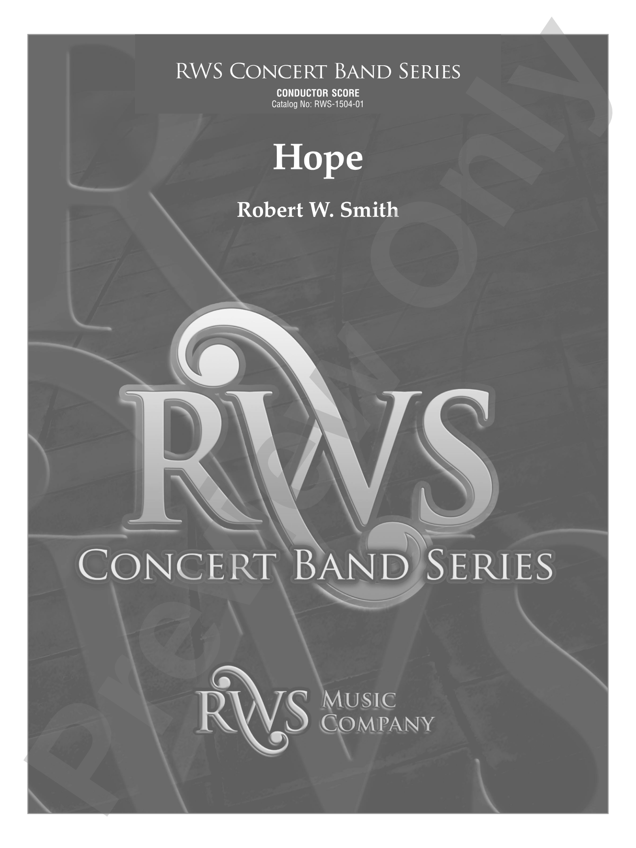 Hope: Concert Band Conductor Score & Parts