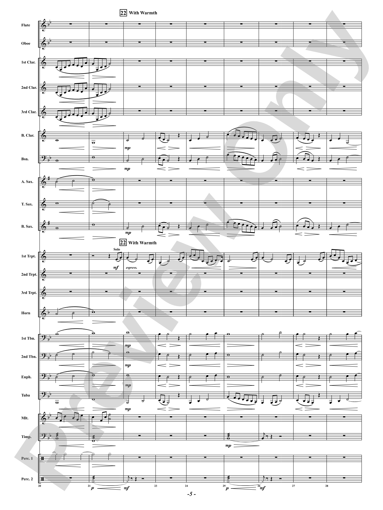 Hope: Concert Band Conductor Score & Parts