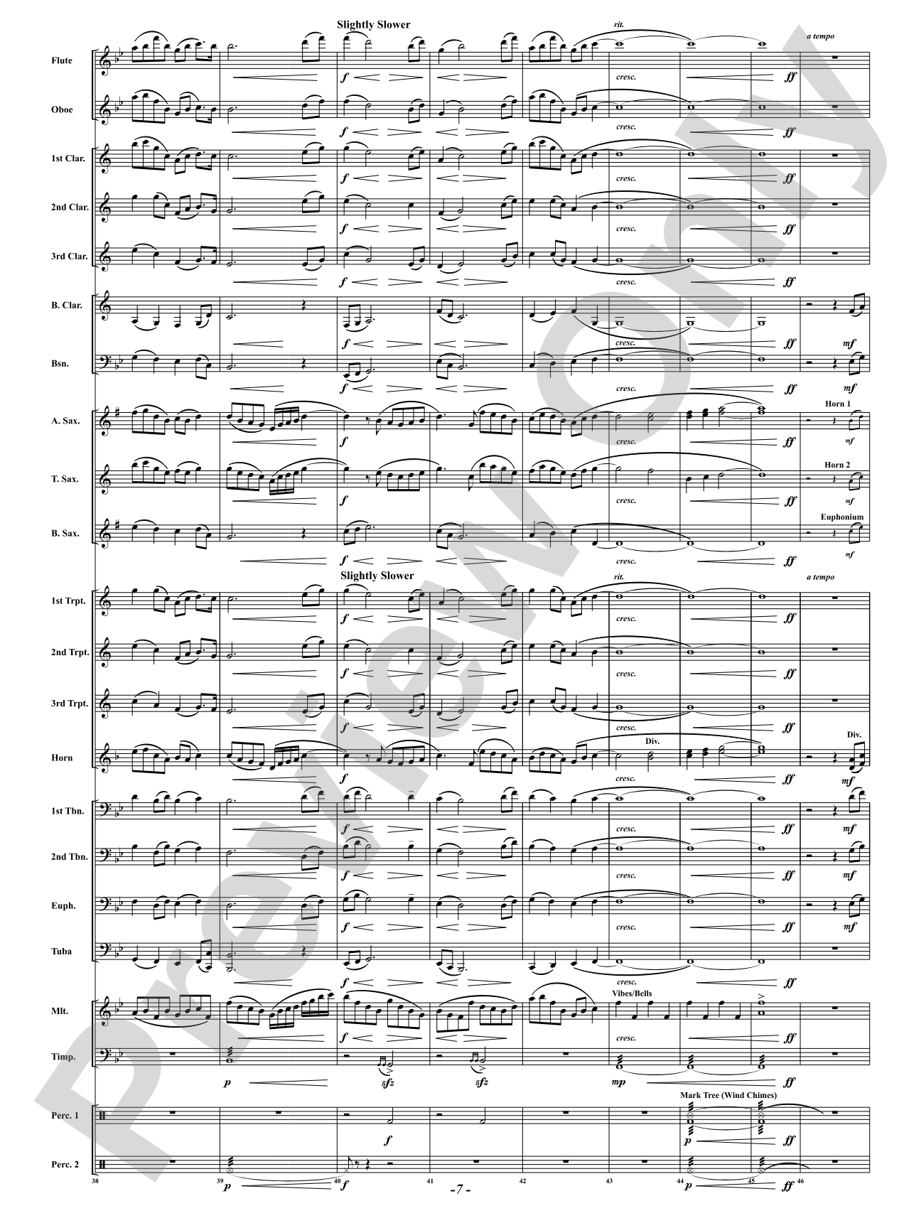 Hope: Concert Band Conductor Score & Parts