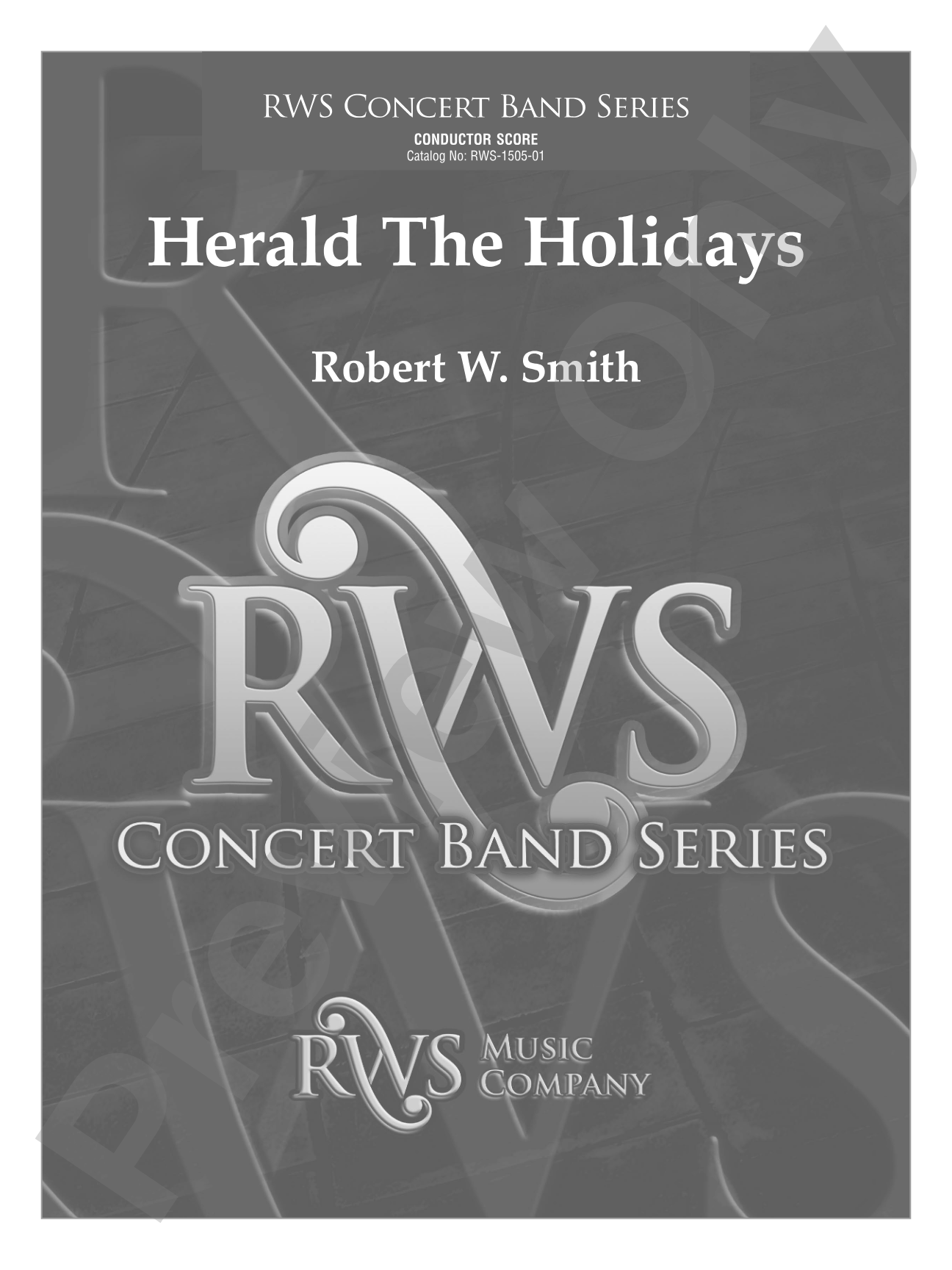 Herald the Holidays: Concert Band Conductor Score & Parts