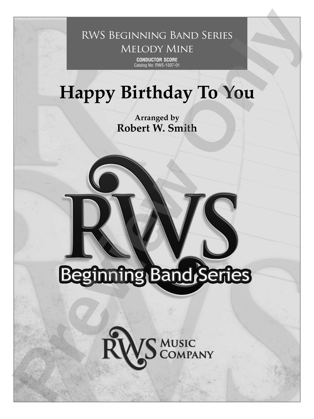 Happy Birthday to You: Concert Band Conductor Score & Parts