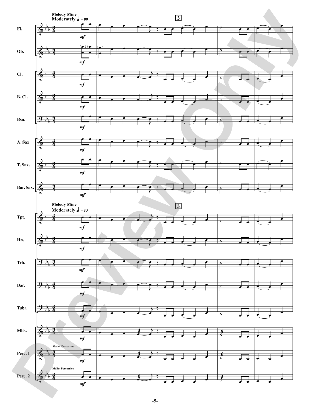 Happy Birthday to You: Concert Band Conductor Score & Parts