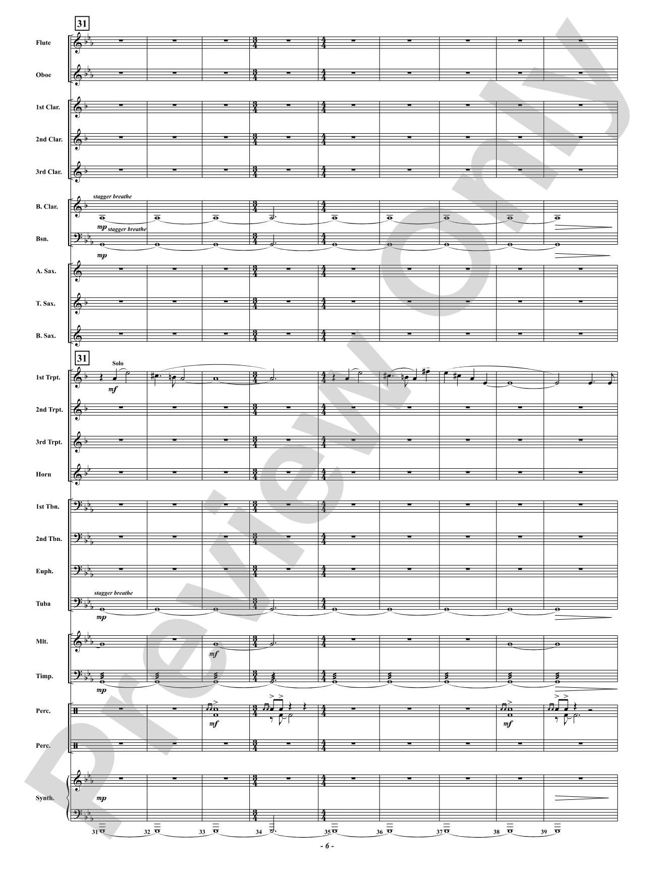 Stone Gardens: Concert Band Conductor Score & Parts