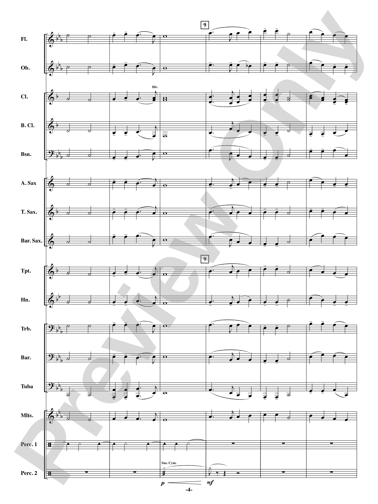 In the Bleak Midwinter: Concert Band Conductor Score & Parts