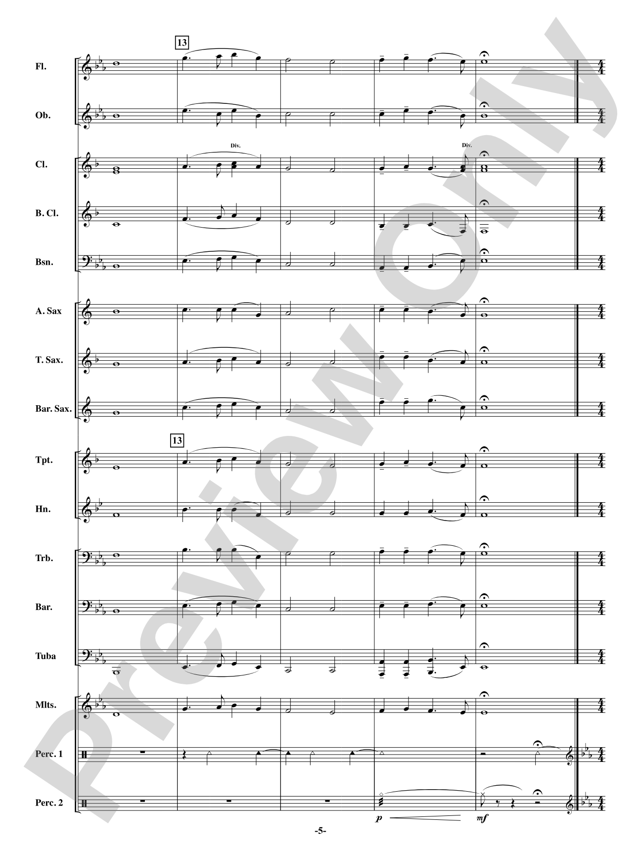 In the Bleak Midwinter: Concert Band Conductor Score & Parts