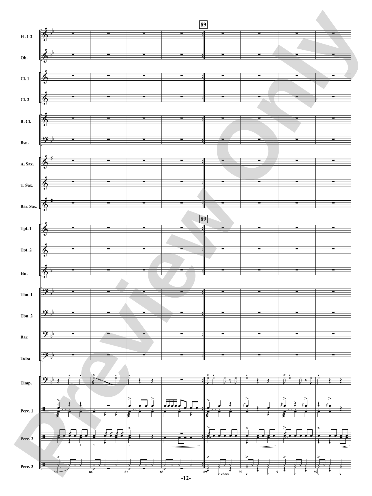 Brazilian Bell Carol: Concert Band Conductor Score & Parts