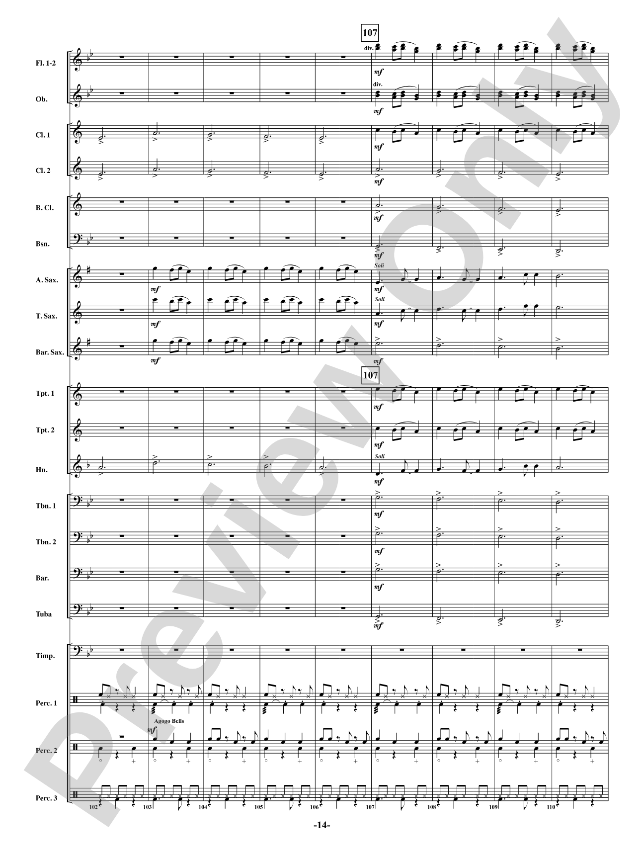 Brazilian Bell Carol: Concert Band Conductor Score & Parts