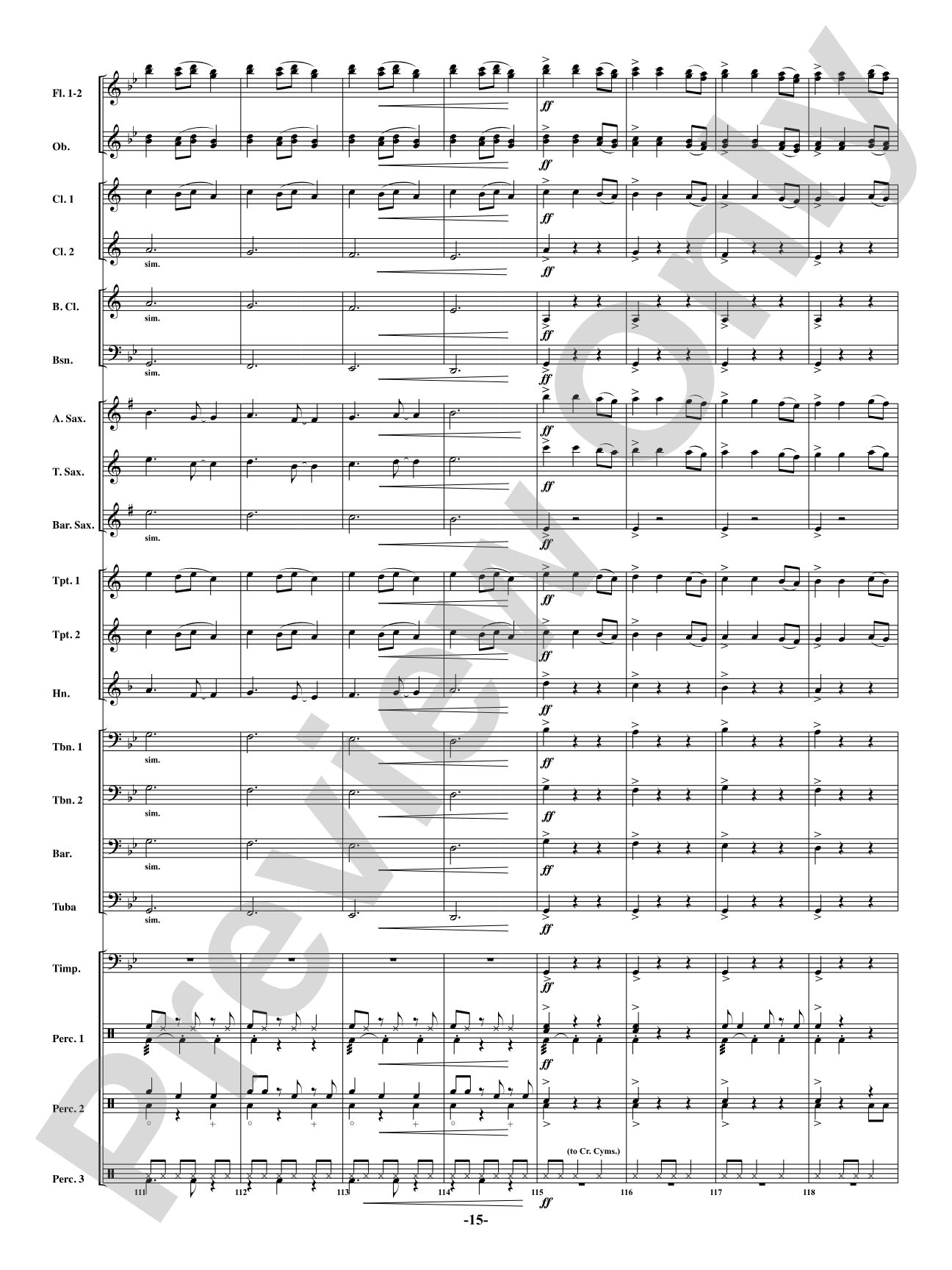 Brazilian Bell Carol: Concert Band Conductor Score & Parts