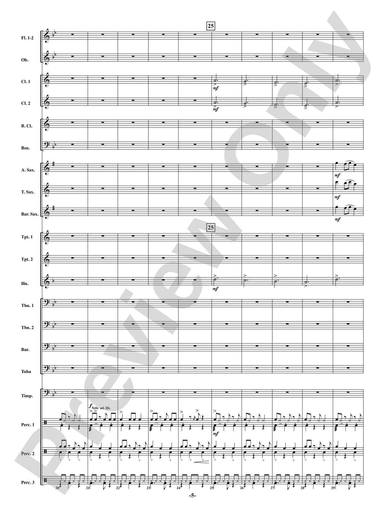 Brazilian Bell Carol: Concert Band Conductor Score & Parts