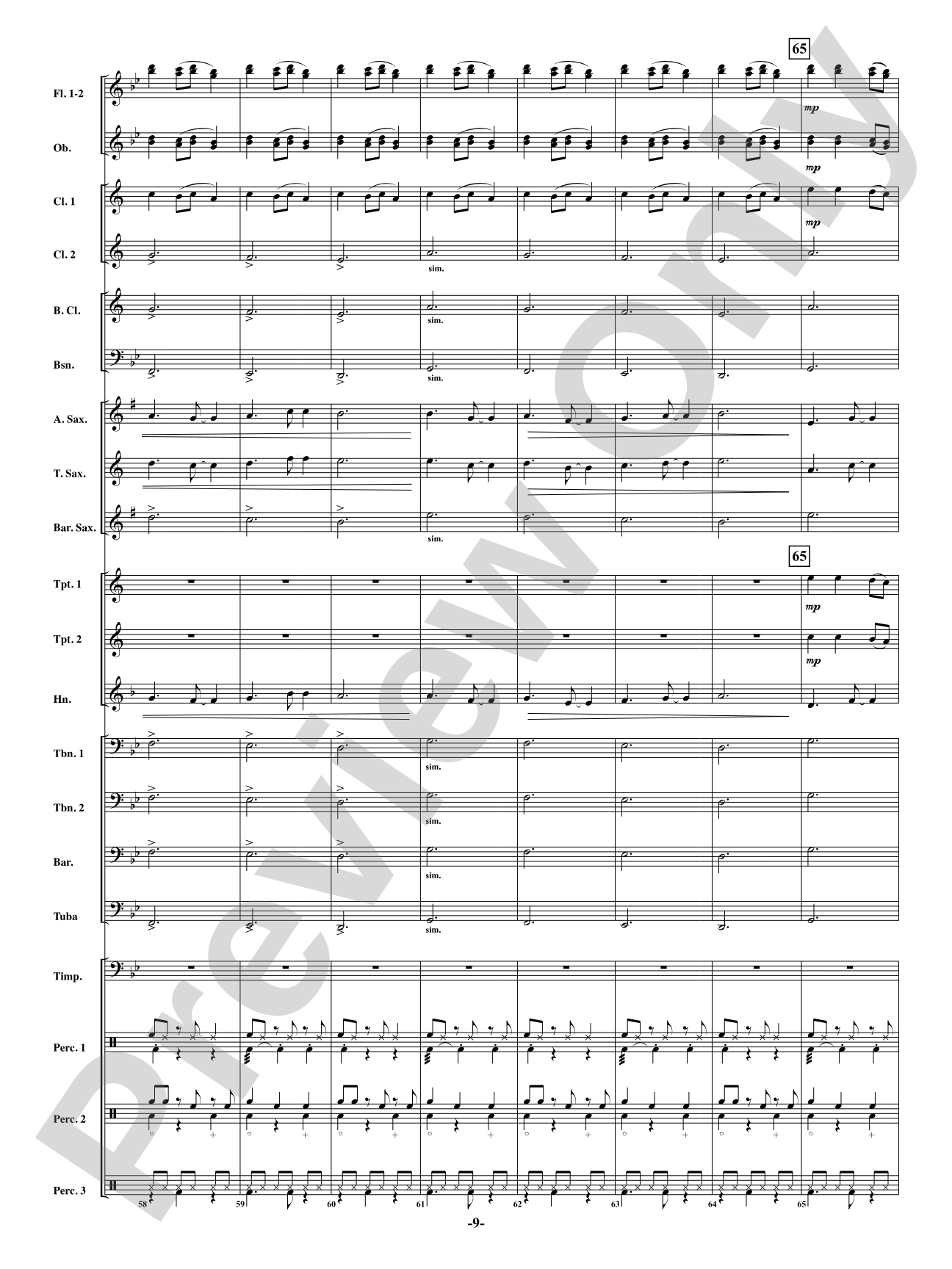 Brazilian Bell Carol: Concert Band Conductor Score & Parts