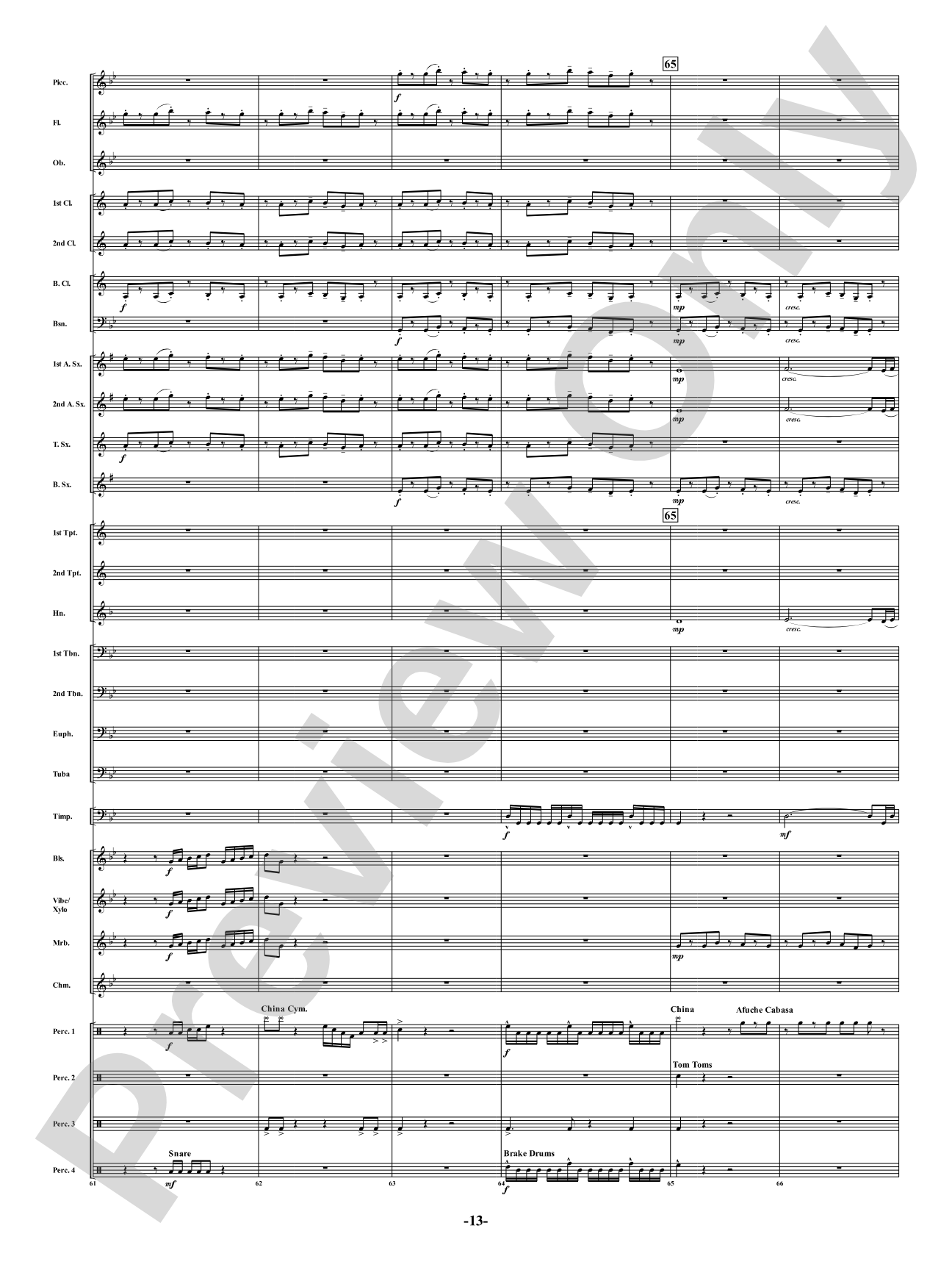 Industria - For Winds & Percussion Ensemble: Concert Band Conductor Score & Parts