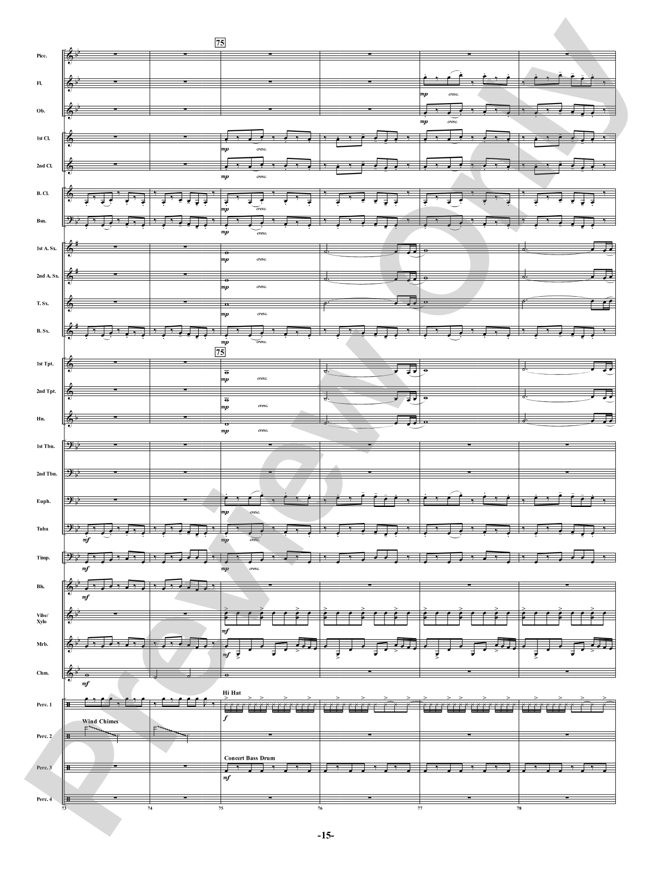Industria - For Winds & Percussion Ensemble: Concert Band Conductor Score & Parts