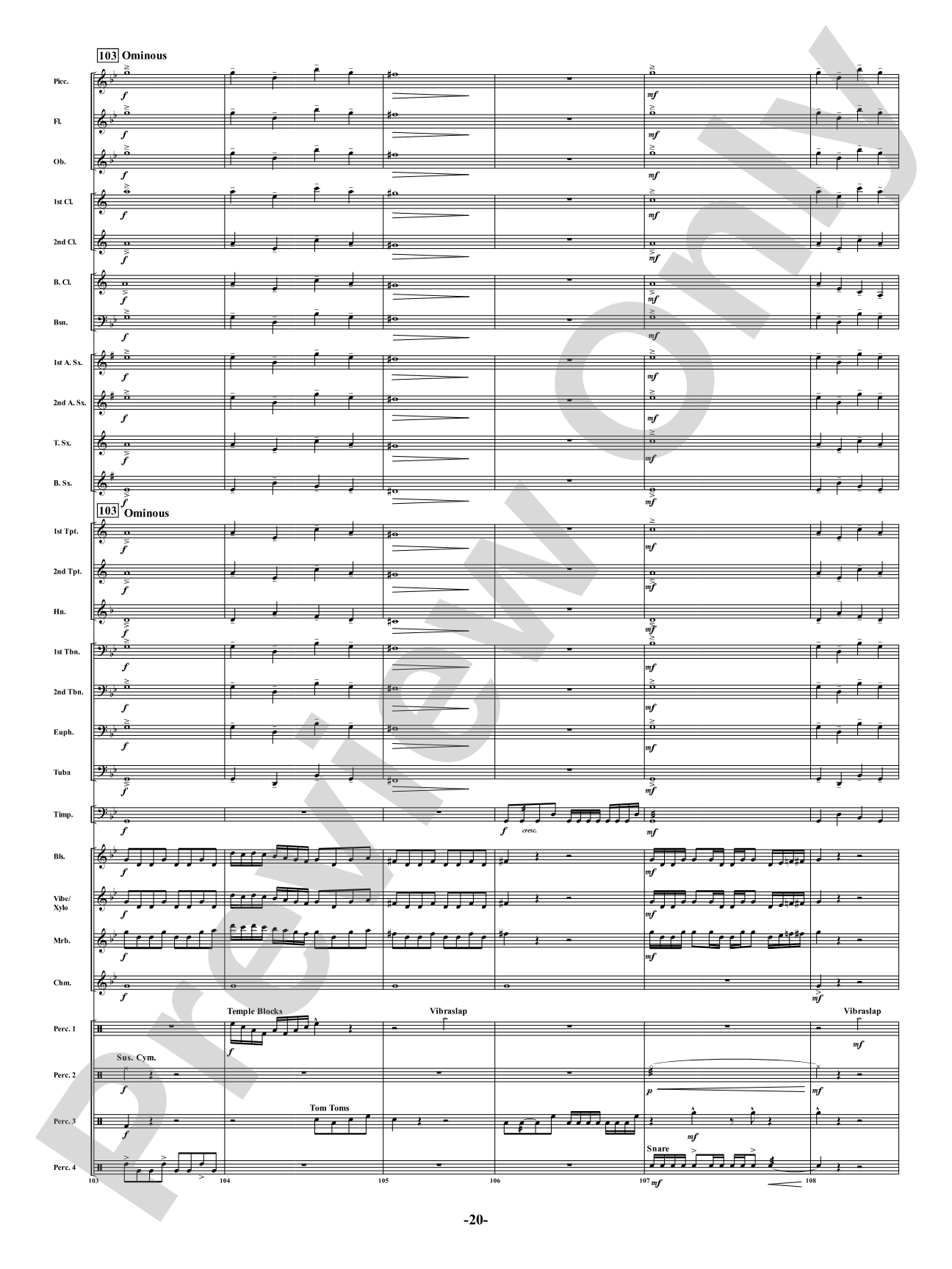 Industria - For Winds & Percussion Ensemble: Concert Band Conductor Score & Parts
