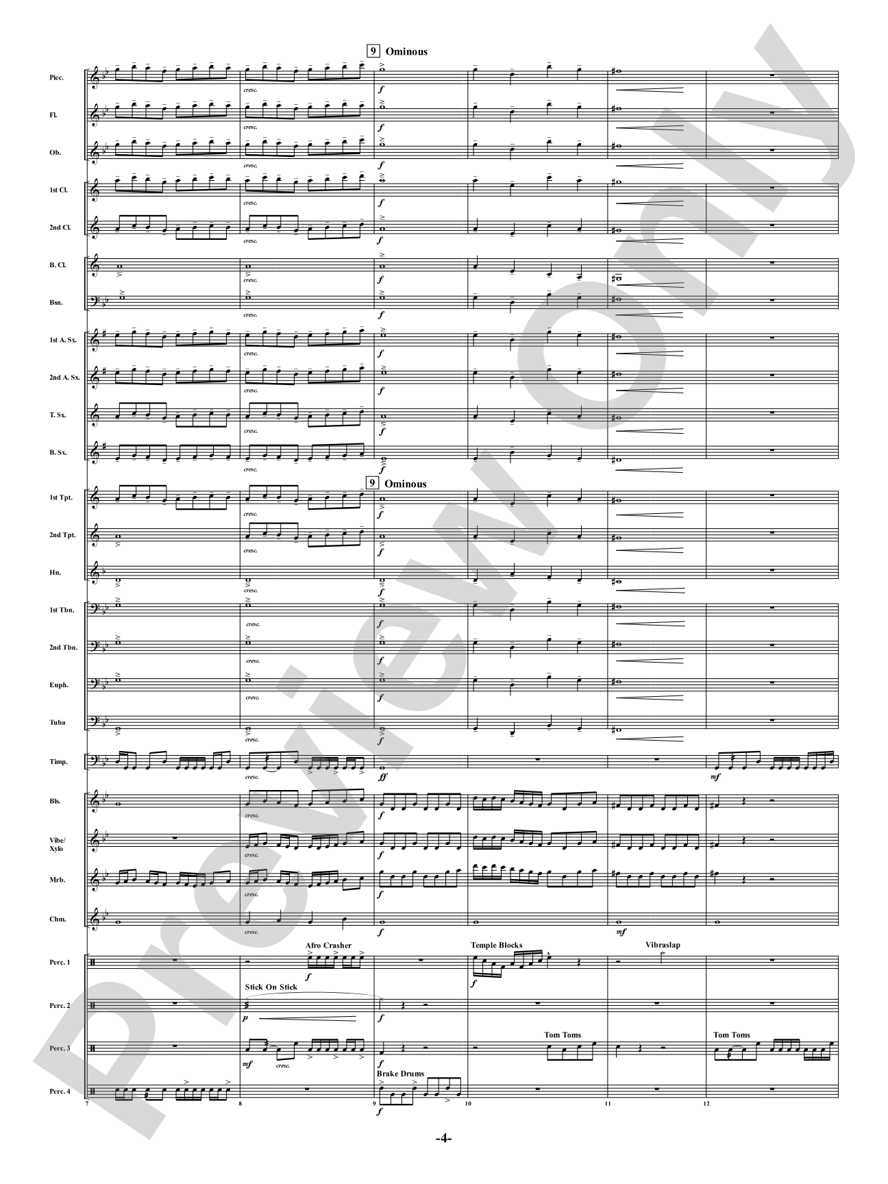Industria - For Winds & Percussion Ensemble: Concert Band Conductor Score & Parts