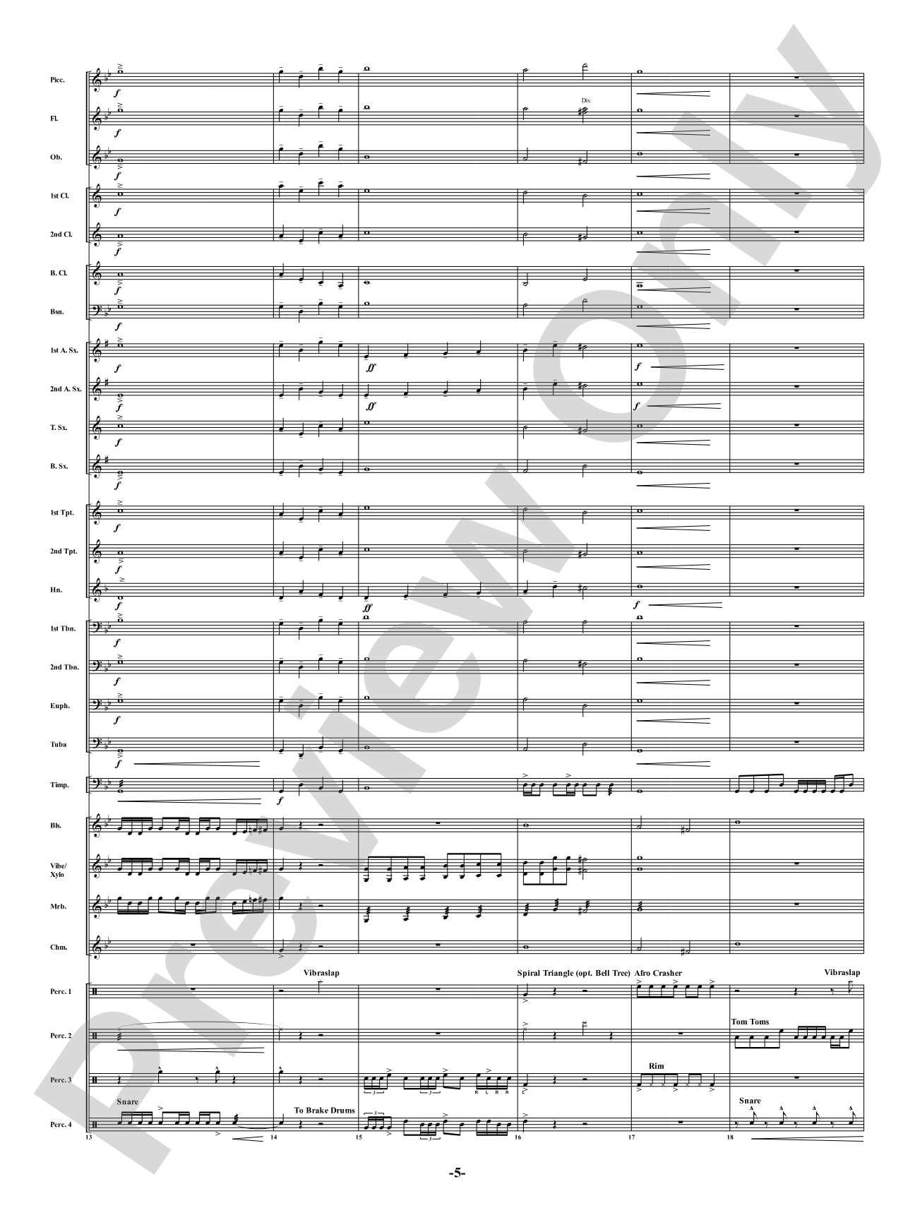 Industria - For Winds & Percussion Ensemble: Concert Band Conductor Score & Parts