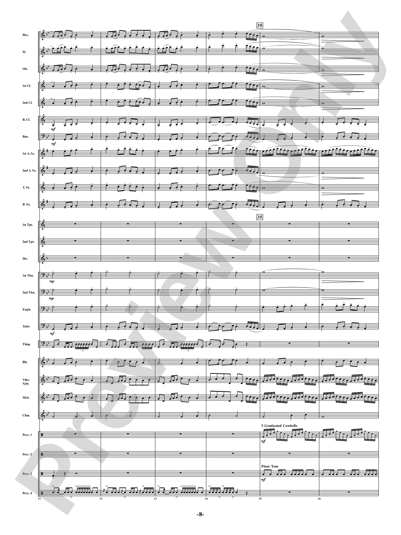 Industria - For Winds & Percussion Ensemble: Concert Band Conductor Score & Parts