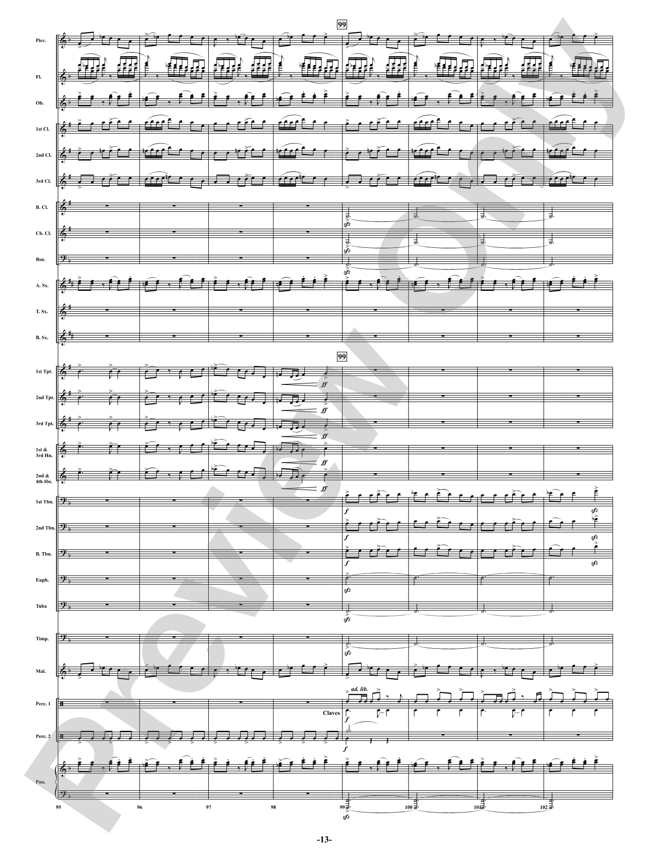 Summer Nights - Mvt. 3 - Postcards from the First Coast: Concert Band Conductor Score & Parts