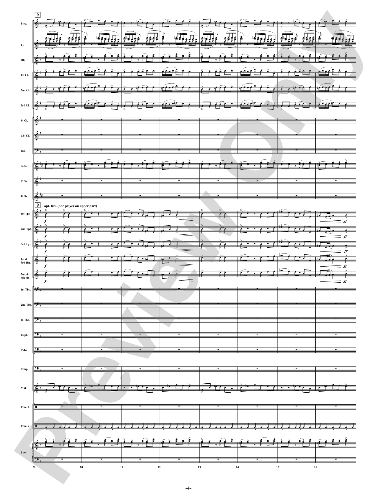 Summer Nights - Mvt. 3 - Postcards from the First Coast: Concert Band Conductor Score & Parts