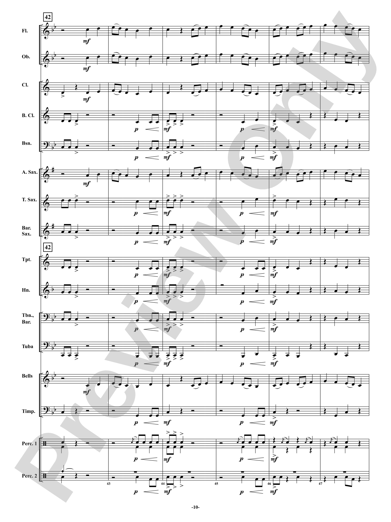 Rising Waters: Concert Band Conductor Score & Parts