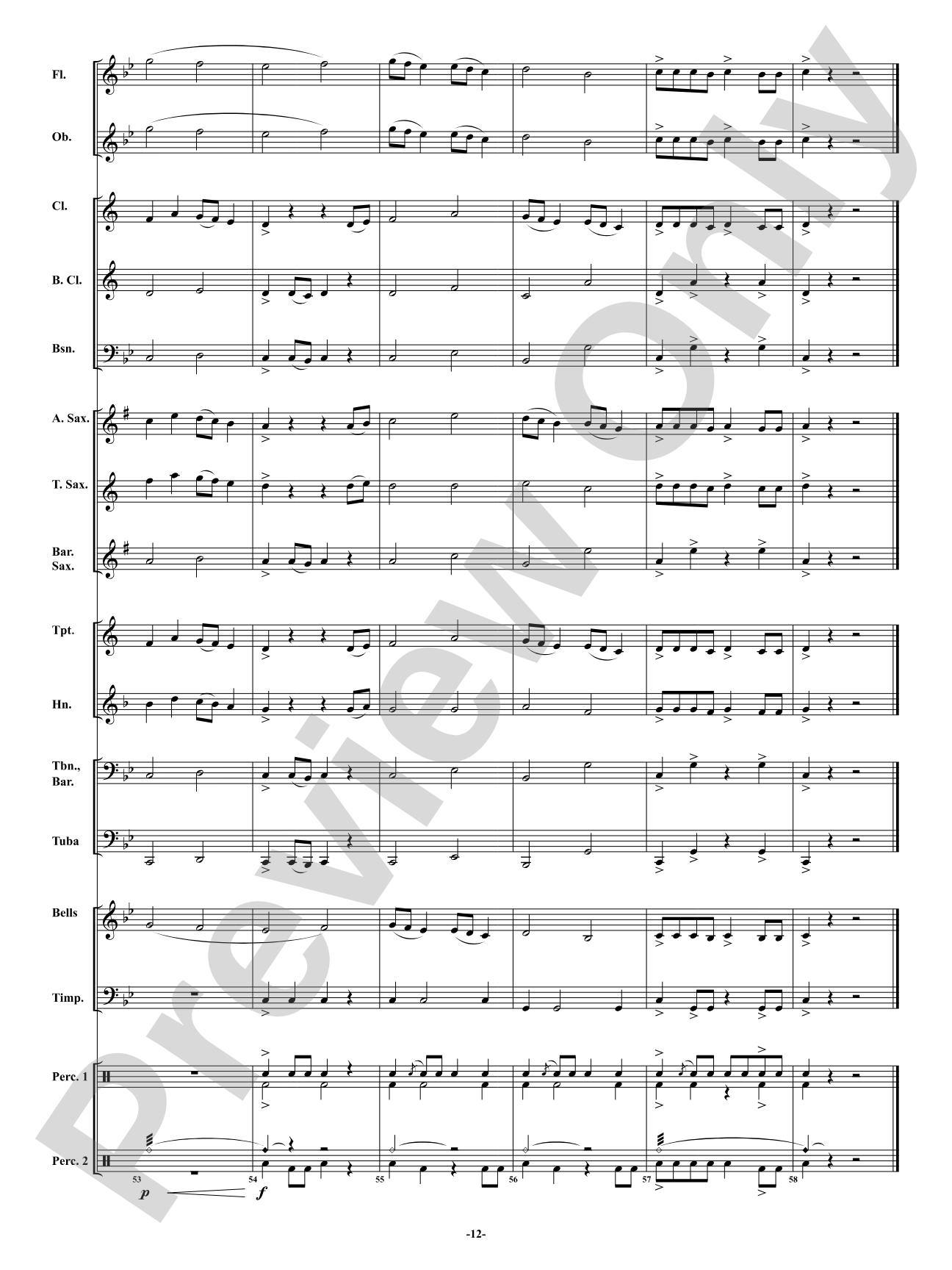 Rising Waters: Concert Band Conductor Score & Parts