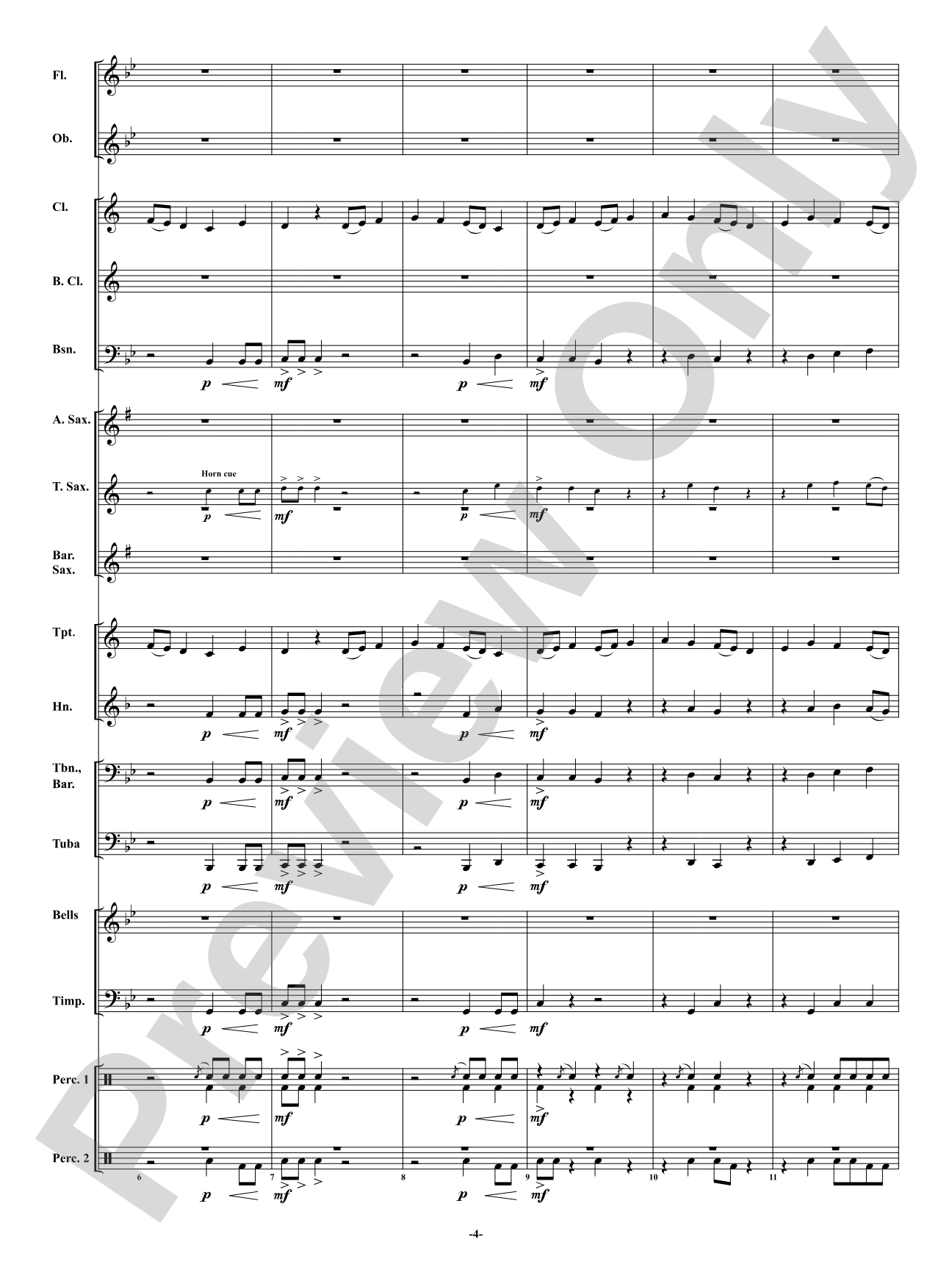 Rising Waters: Concert Band Conductor Score & Parts