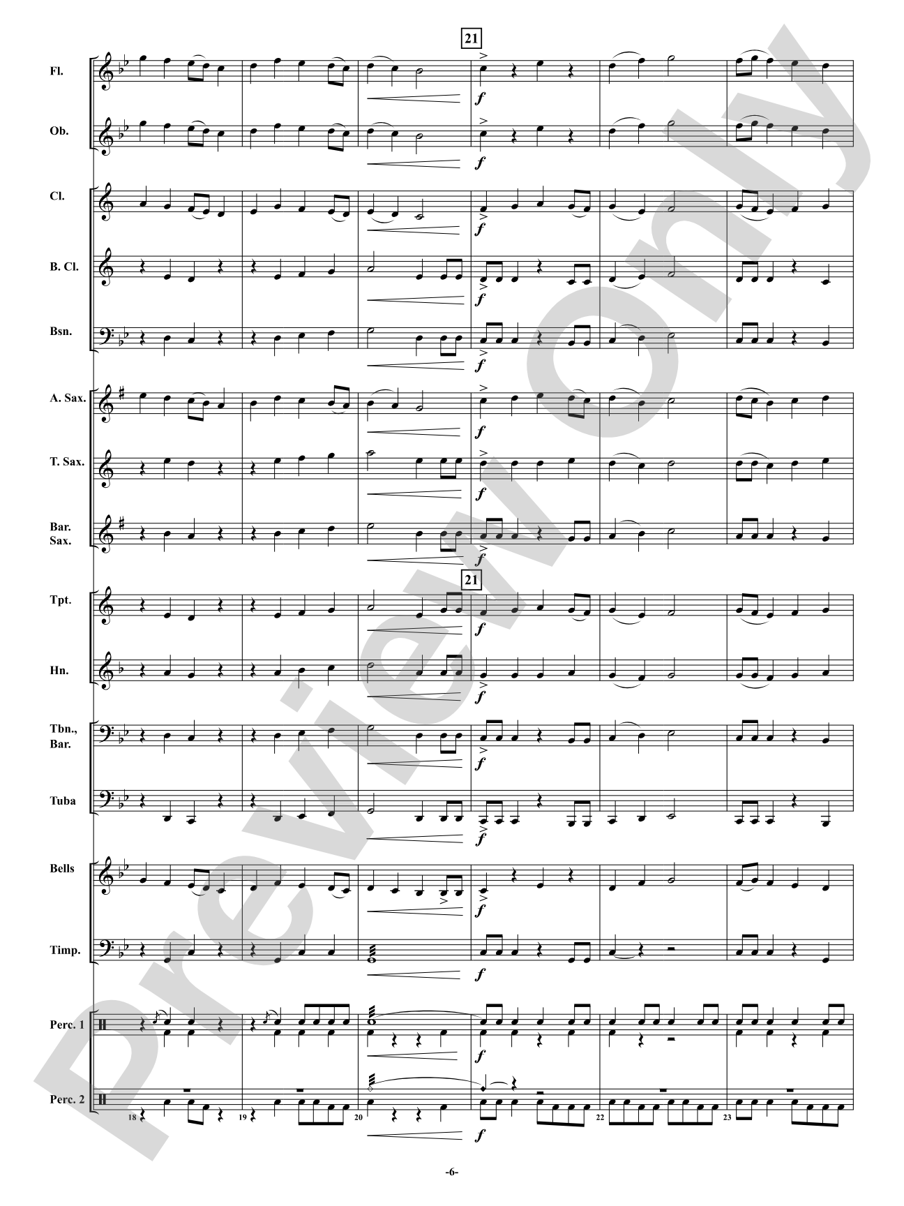Rising Waters: Concert Band Conductor Score & Parts