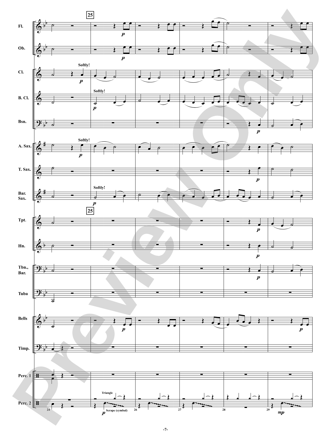 Rising Waters: Concert Band Conductor Score & Parts