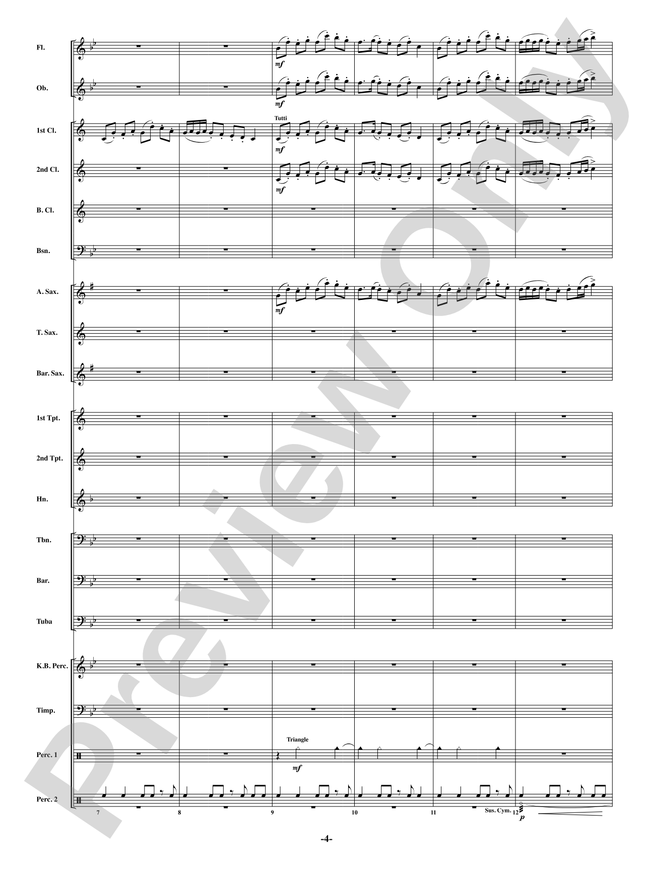 Yellow: Concert Band Conductor Score & Parts