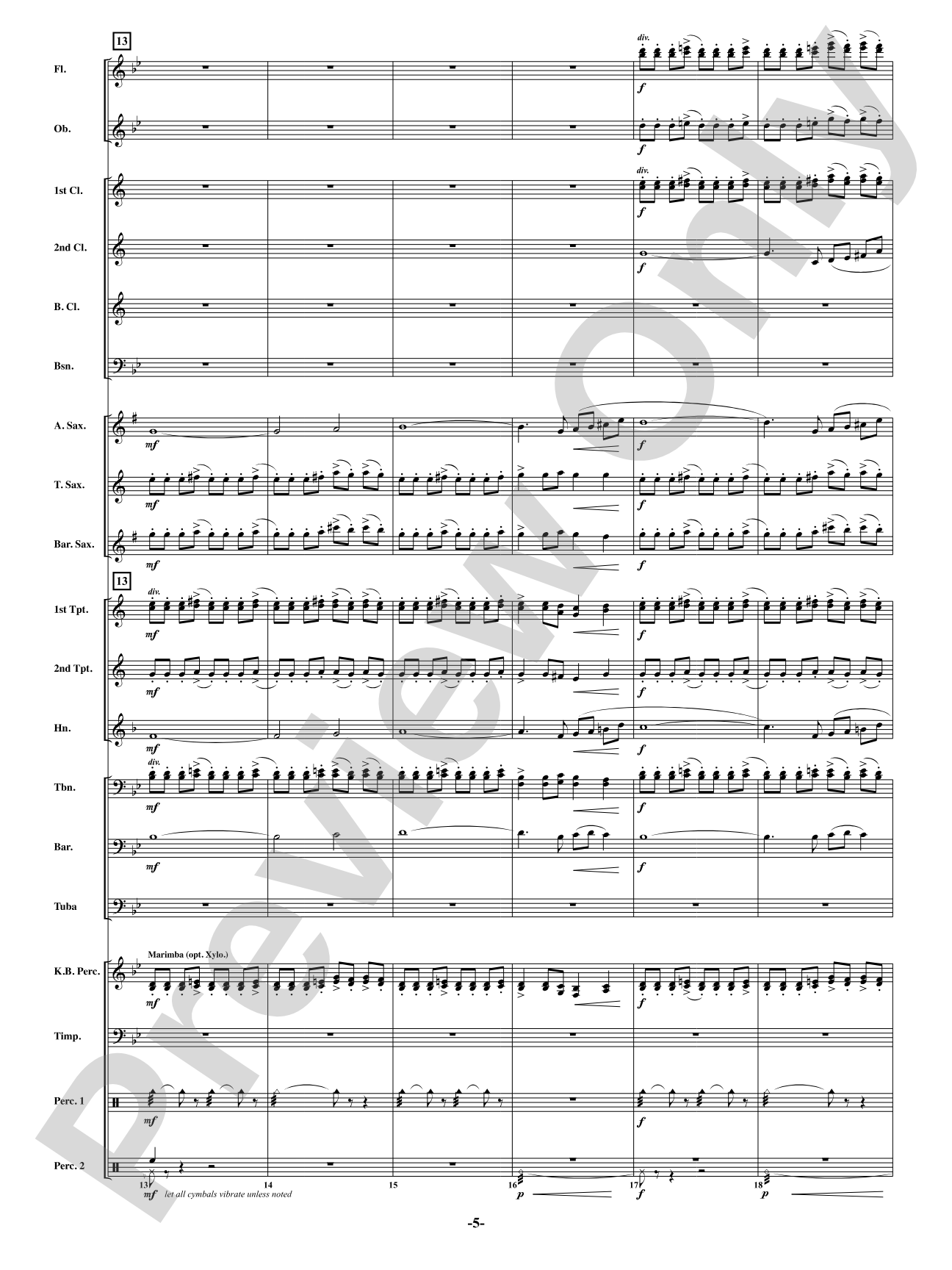 Yellow: Concert Band Conductor Score & Parts