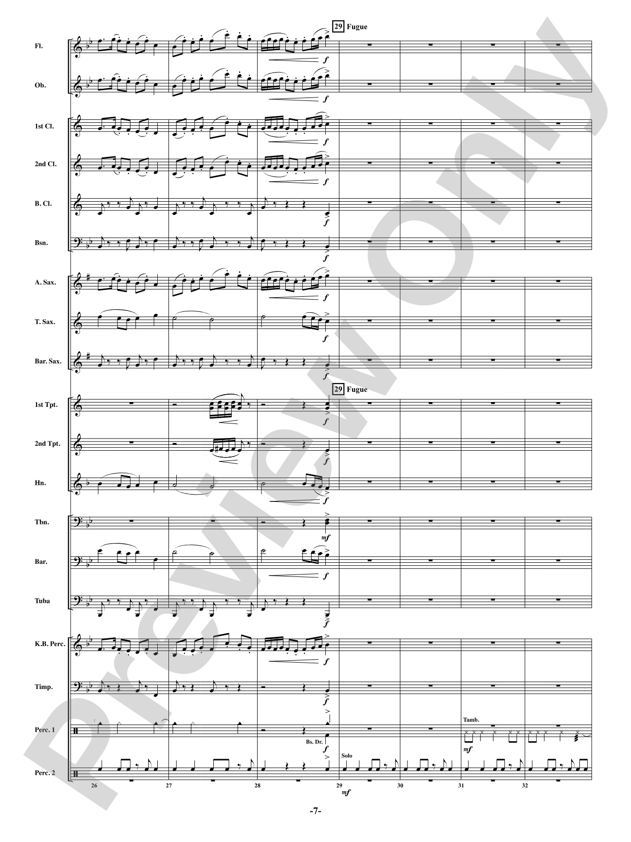 Yellow: Concert Band Conductor Score & Parts