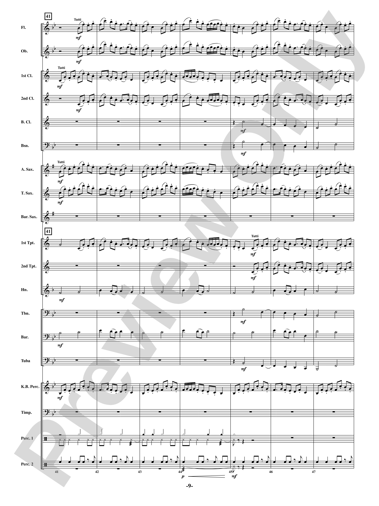 Yellow: Concert Band Conductor Score & Parts