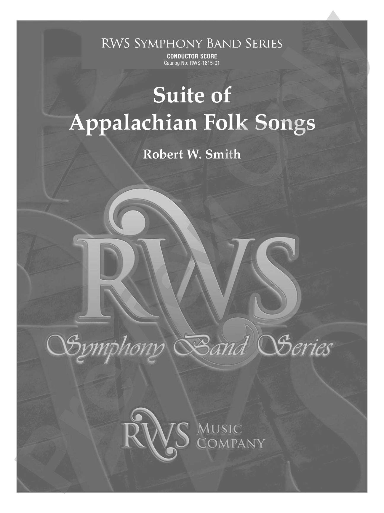 Suite of Appalachian Folk Songs: Concert Band Conductor Score & Parts