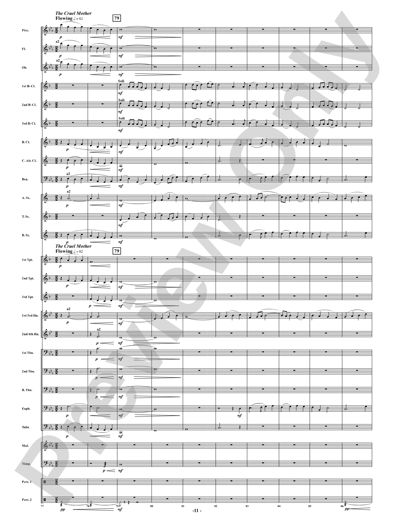 Suite of Appalachian Folk Songs: Concert Band Conductor Score & Parts