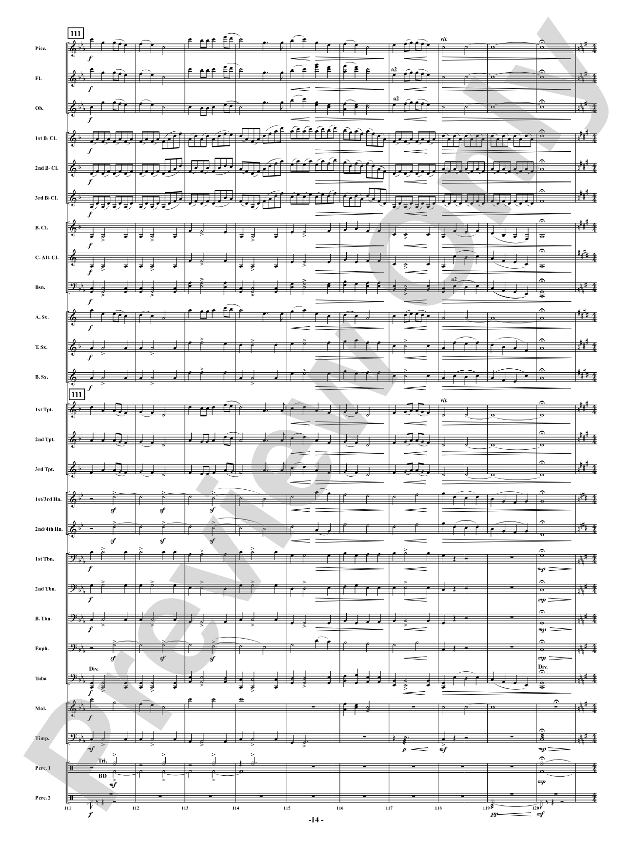 Suite of Appalachian Folk Songs: Concert Band Conductor Score & Parts