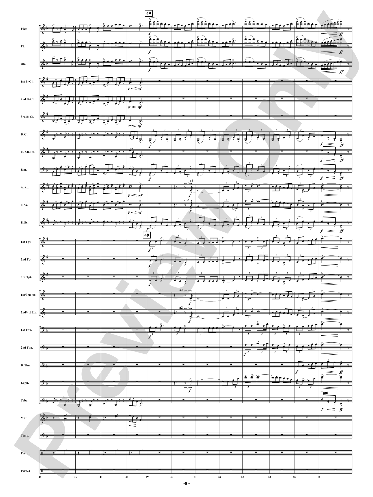 Suite of Appalachian Folk Songs: Concert Band Conductor Score & Parts
