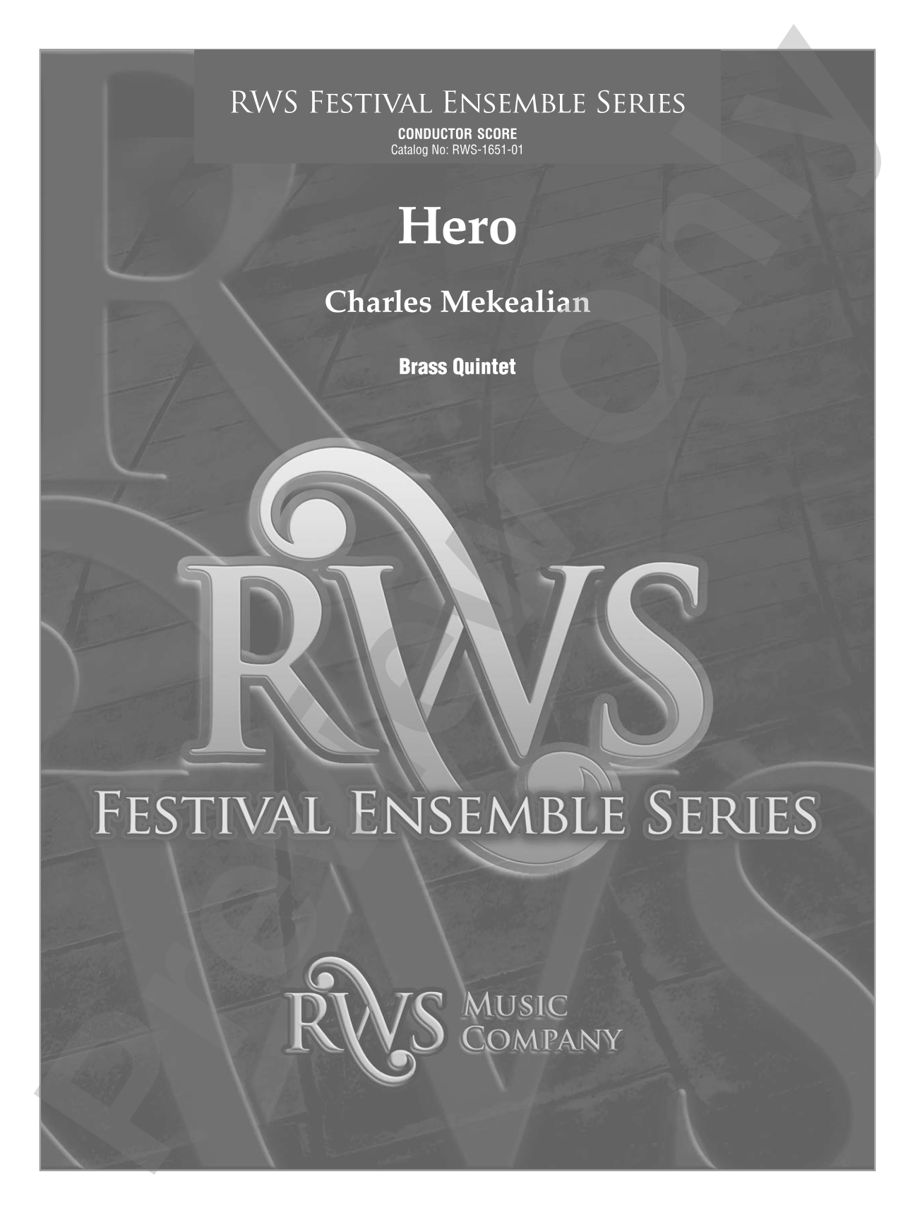 Hero - Brass Quintet: Brass Quintet Conductor Score & Parts
