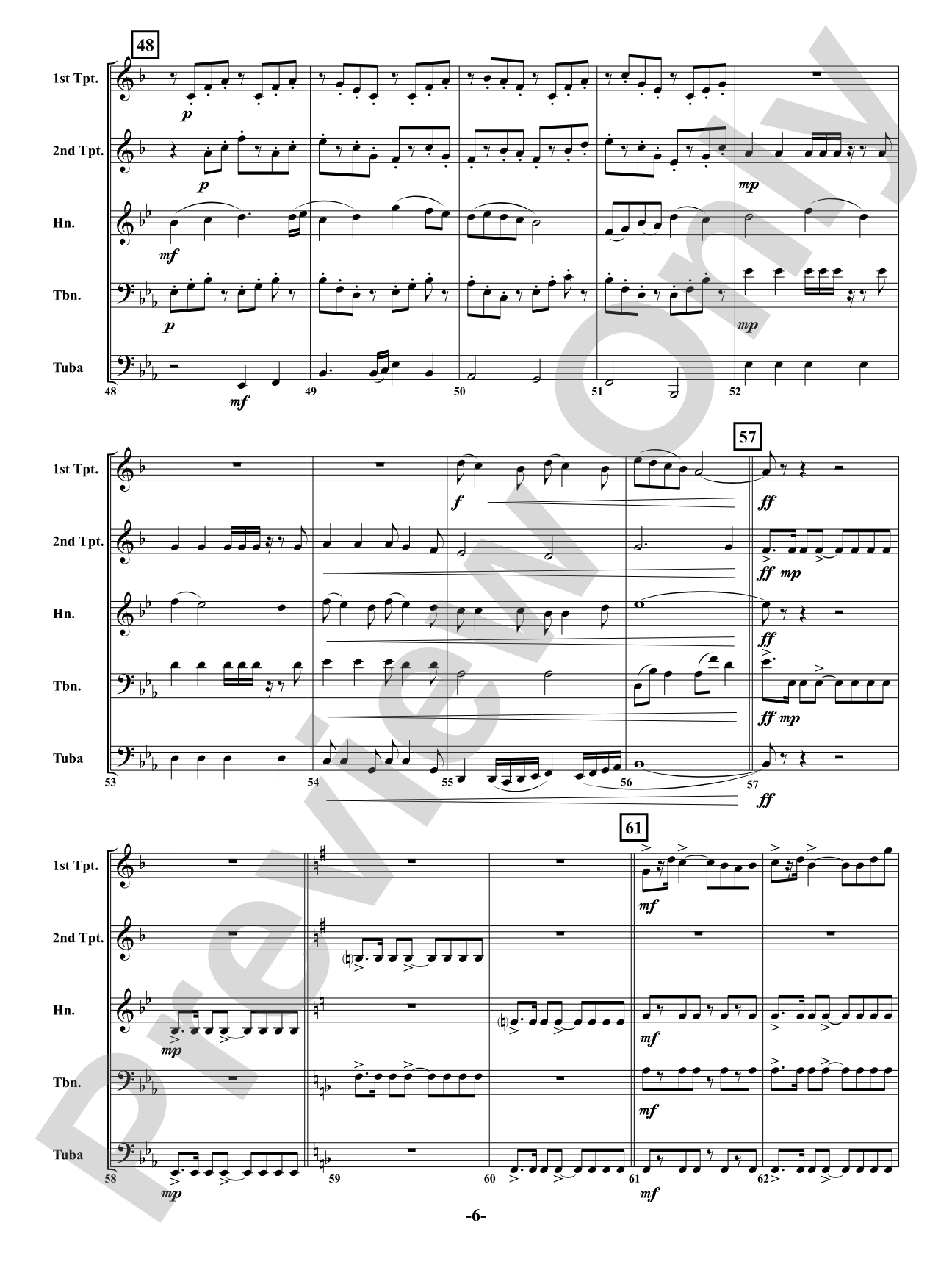 Hero - Brass Quintet: Brass Quintet Conductor Score & Parts