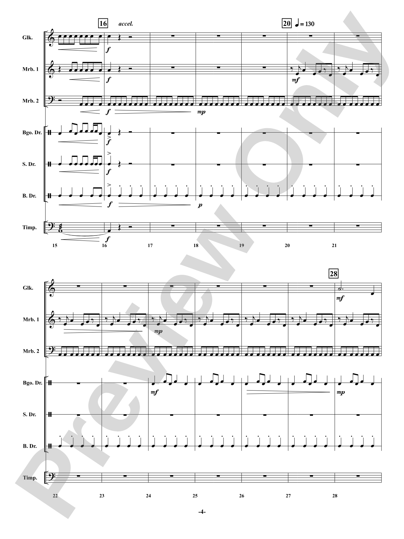 Hidden Village: Percussion Ensemble Conductor Score & Parts