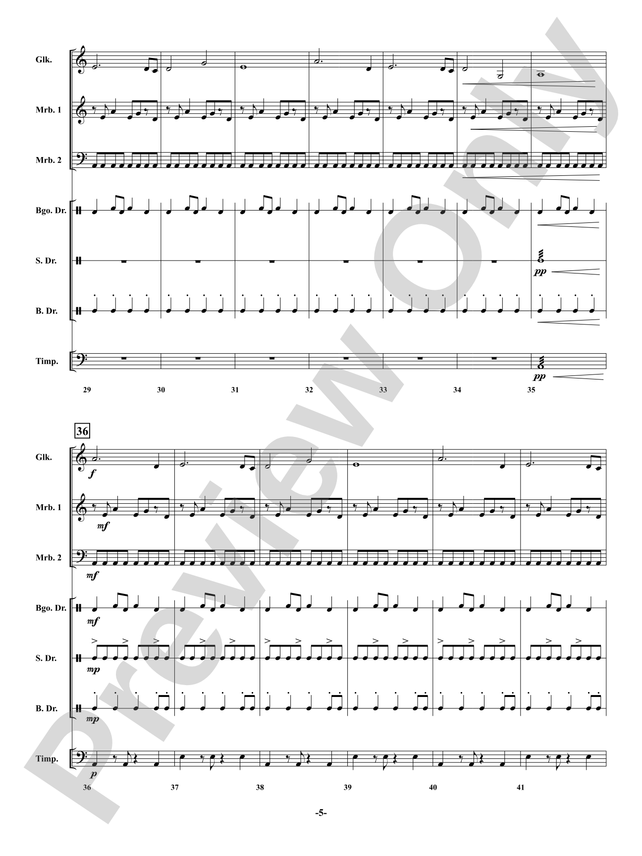Hidden Village: Percussion Ensemble Conductor Score & Parts