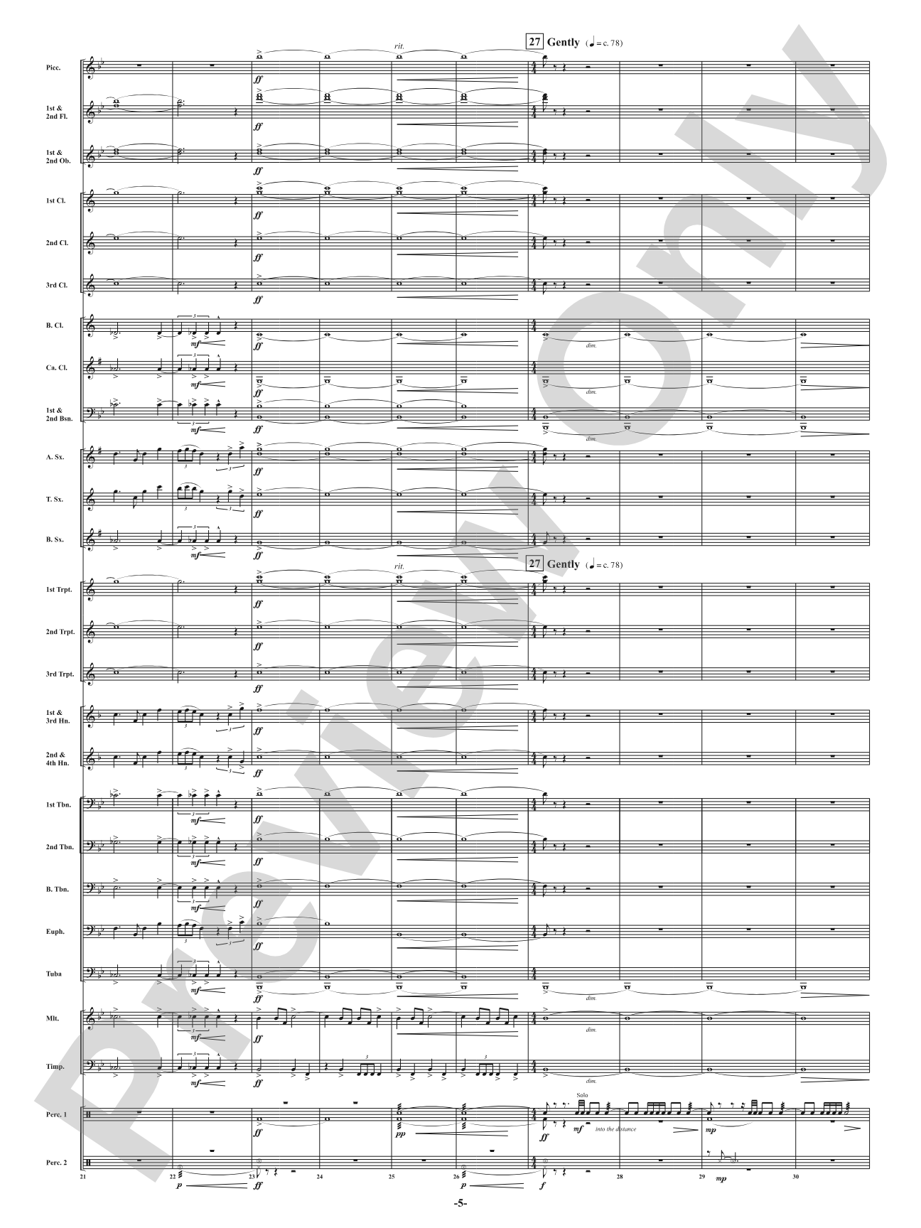 The Greatest Generation - For Symphonic Band: Concert Band Conductor Score & Parts