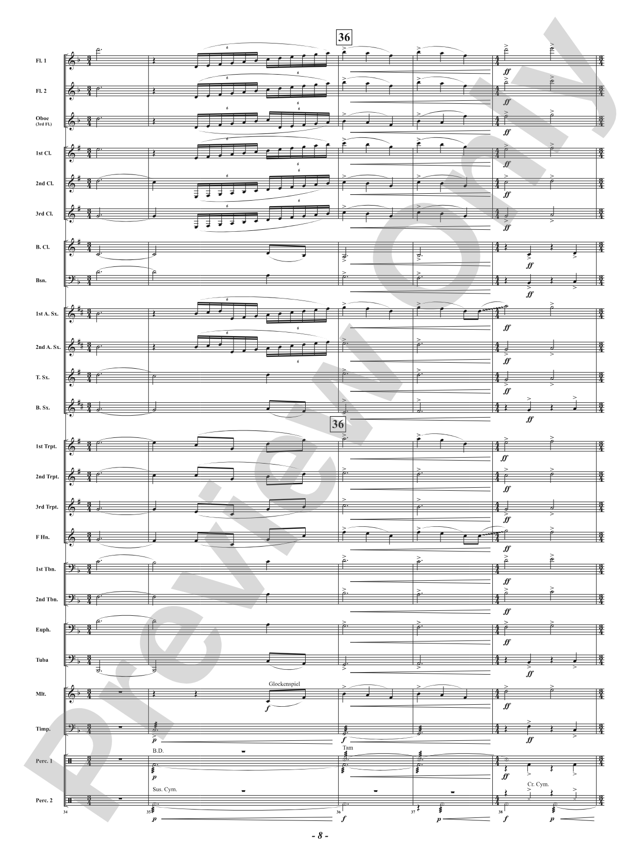 Again We Rise: Concert Band Conductor Score & Parts