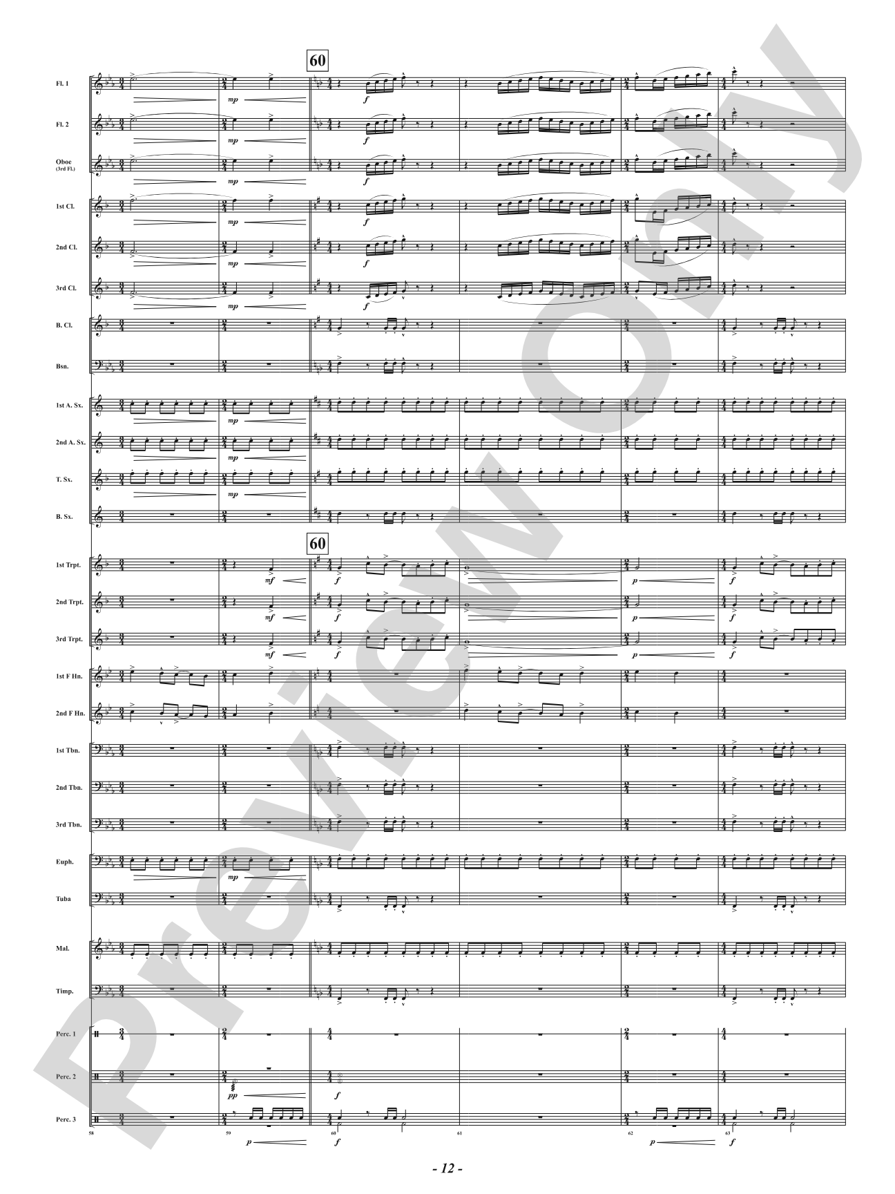 Intrepid Fanfare: Concert Band Conductor Score & Parts